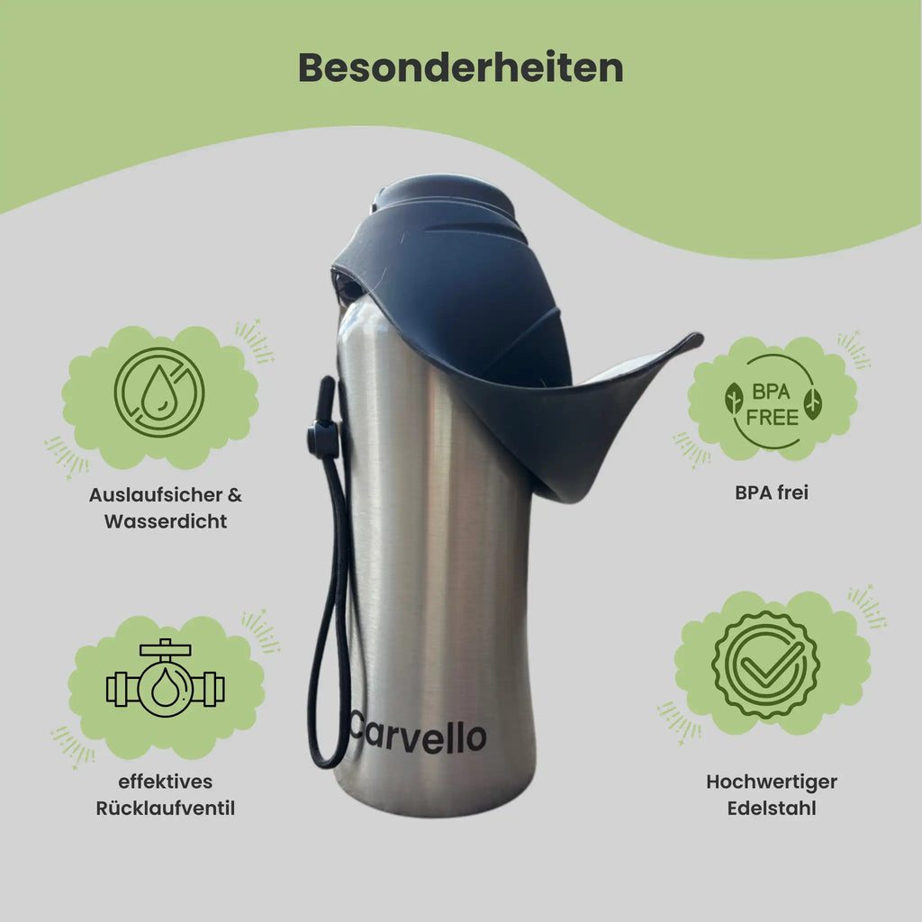 TravelBuddy | Edelstahl Trinkflasche für Unterwegs